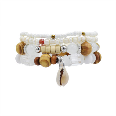 B-1082  Vintage Shell Beads Bracelet For Women New Multilayer Leg Bracelet Bohemian Jewelry