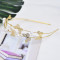 F-0797  Fashion Butterfly Hair Accessories Women Gold Plated Butterfly Headband Hairband Fashion Metal Hair Jewelry