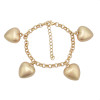N-7417 Fashion Gold Chain Heart Pendant Necklaces & Bracelets Sets for Women Bohemian Party Holiday Jewelry Set