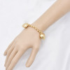 N-7417 Fashion Gold Chain Heart Pendant Necklaces & Bracelets Sets for Women Bohemian Party Holiday Jewelry Set
