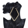 E-5915 Fashion Big Hoop Earrings Shiny Zircon Delicate Earrings Girl Party Accessories