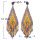 E-5916 Bohemia Vintage purple beaded tassel earrings Indian Jewelry