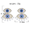 E-5917  Fashion Eye Drop Earrings for Women Bohemian Rhinestone Pearl Long Tassel Earring Statement Party Jewelry