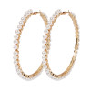 E-5918 Fashion Simple Metal Pearl Hoop Earrings Fashion Big Circle Hoop Statement Earrings for Women Party Jewelry Gift