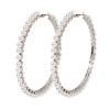 E-5918  Fashion Simple Metal Pearl Hoop Earrings Fashion Big Circle Hoop Statement Earrings for Women Party Jewelry Gift