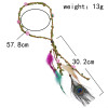F-0801 Ethnic Peacock Feather Flower Headbands Headdress for Women Bohemian Gypsy Tribal Feather Hair Accessories
