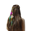 F-0801 Ethnic Peacock Feather Flower Headbands Headdress for Women Bohemian Gypsy Tribal Feather Hair Accessories
