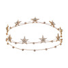 F-0804  New Korean Style Star Shape Crystal Rhinestone Hairbands Crowns Women Bridal Wedding Hair Accessories