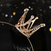 F-0805  Children's Crown Boutique Hair Accessories Korean Princess Rhinestone Crown Little Girls Birthday Hair Band Accessories