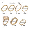 R-1529   2 style bohemian retro eyes/sun diamond joint nail ring finger ring punk ring