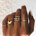 R-1530  Bohemian retro leaves tortoise Fish tail nail ring finger ring punk ring Jewelry gift