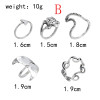 R-1530  Bohemian retro leaves tortoise Fish tail nail ring finger ring punk ring Jewelry gift