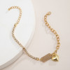 B-1085 Women Anklets Simple Heart Barefoot Crochet Sandals Foot Jewelry Bracelet Anklets Jewelry
