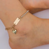 B-1085 Women Anklets Simple Heart Barefoot Crochet Sandals Foot Jewelry Bracelet Anklets Jewelry