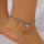 B-1085  Women Anklets Simple Heart Barefoot Crochet Sandals Foot Jewelry Bracelet Anklets Jewelry