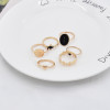 R-1531   2 Bohemian Vintage Gold/Silver Joint Ring Ring Short Ring Party Gift Jewelry