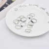 R-1531   2 Bohemian Vintage Gold/Silver Joint Ring Ring Short Ring Party Gift Jewelry