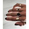 R-1531   2 Bohemian Vintage Gold/Silver Joint Ring Ring Short Ring Party Gift Jewelry