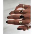 R-1531   2 Bohemian Vintage Gold/Silver Joint Ring Ring Short Ring Party Gift Jewelry