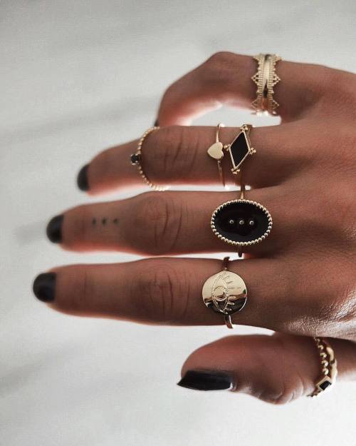 R-1531   2 Bohemian Vintage Gold/Silver Joint Ring Ring Short Ring Party Gift Jewelry