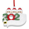 Personalized Name by Yourself Christmas Ornament Kit with Mask 2020 Quarantine Survivor Family Customized Christmas Decorating Kit Creative Decoration Gift for Family