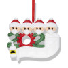Personalized Name by Yourself Christmas Ornament Kit with Mask 2020 Quarantine Survivor Family Customized Christmas Decorating Kit Creative Decoration Gift for Family