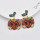 E-5931  Fashion Halloween Earrings 925 Silver Earrings Colorful Pumpkin Halloween Earrings Women Jewelry