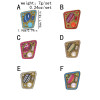 R-1534 Bohemian Vintage Gold Metal Crystal Finger Rings for Women Gypsy Adjustable Party Jewelry