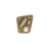 R-1534 Bohemian Vintage Gold Metal Crystal Finger Rings for Women Gypsy Adjustable Party Jewelry