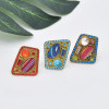 R-1534 Bohemian Vintage Gold Metal Crystal Finger Rings for Women Gypsy Adjustable Party Jewelry