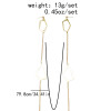 E-5937  Fashion geometric earrings pendant earrings ladies bib chain earrings  jewelry