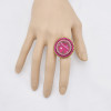 R-1535  Bohemian Vintage Golden Color Woven Cloth Adjustable Finger Ring Women Gypsy Jewelry