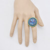 R-1535  Bohemian Vintage Golden Color Woven Cloth Adjustable Finger Ring Women Gypsy Jewelry