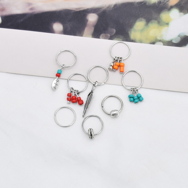 E-5936  Boho style hair accessory necklace accessory set