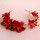 F-0811 Korean bridal hair accessories hair bands hair bands red flower heads wedding flowers wedding Hair accessories