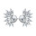 E-5939  Fashion colorful Diamond series Personalized drop-shaped glass radial rhinestone earrings female Jewelry Gift