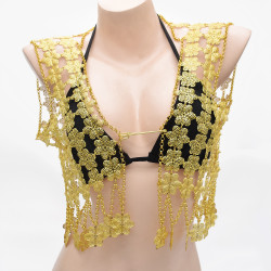 N-7429 4 Styles Sexy Gold Body Chain for Women Indian Ethnic Bikini Bra Chain Vest Summer Bech Jewelry