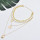 N-7430  Multilayer Pearl Crystal Pendant Choker Necklaces for Women Fashion Layered Thick Chain Necklace