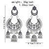E-5946  Vintage Palace Silver Zamak Indian Bells Tassel Earrings With Bird Cage For Women Jewelry