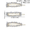 F-0815 3Pcs/Set Full Crystal Rhinestone Geometric Hairpins Hair Clips for Women Girl Holiday Party Hair Accessories