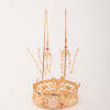 F-0816 Hanfu Accessories Golden Crane Hair Crown Antique Luxury Pearl Two-step Shake Bride Xiuhe Dress Headdress