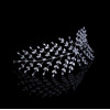 F-0819 Silver transparent rhinestone leaves bridal hair accessories party holiday wedding women accessories