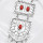 N-7434 Vintage Silver Metal Red Stone Necklace Bracelet Earrings Sets for Women Bohemian Gypsy Party Jewelry Sets