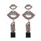 E-5951 Vintage mouth rhinestone drop earrings bridal wedding party gift women jewelry