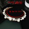 F-0826 Big Pearl Bridal Headband Crystal Rhinestones Gold Silver Tiara Queens Princess Crown for Women Girls Wedding Birthday