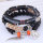 B-1093 5 layers rice beads crystal beaded coin wings pendant bracelet party gift women jewelry