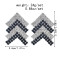E-5962 Creative colorful crystal V shape drop Earrings for Women Girls stud Earrings Christmas Jewelry Gift