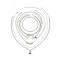 N-7444 Silver Layered Letter Necklace for Women Girls Thin Choker Chain Lovely Cherry Dice Fashion Pendant Necklaces