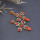 E-5971 Fashion Wedding Jewelry Drop Earrings Renaissance Style Blood Red Crystal Filigree Baroque Cross Earrings