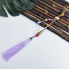 K-0015 Chinese style anti-wrinkle ice silk ear pendant car color four-color ancient style Chinese knot tassel pendant Hanfu Accessories
